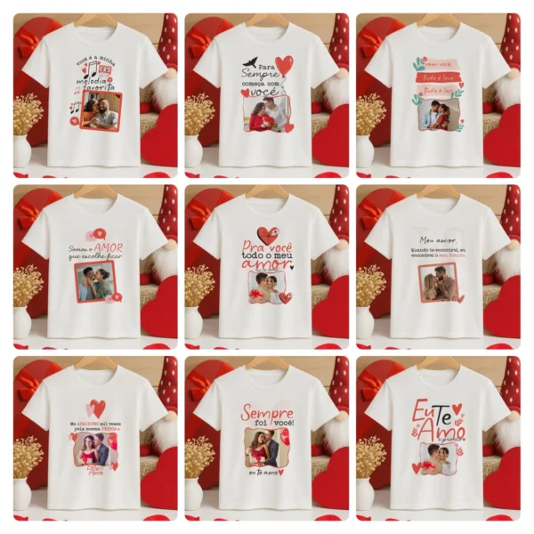 Artes Canecas e Camisas com Desenhos Dia dos Namorados