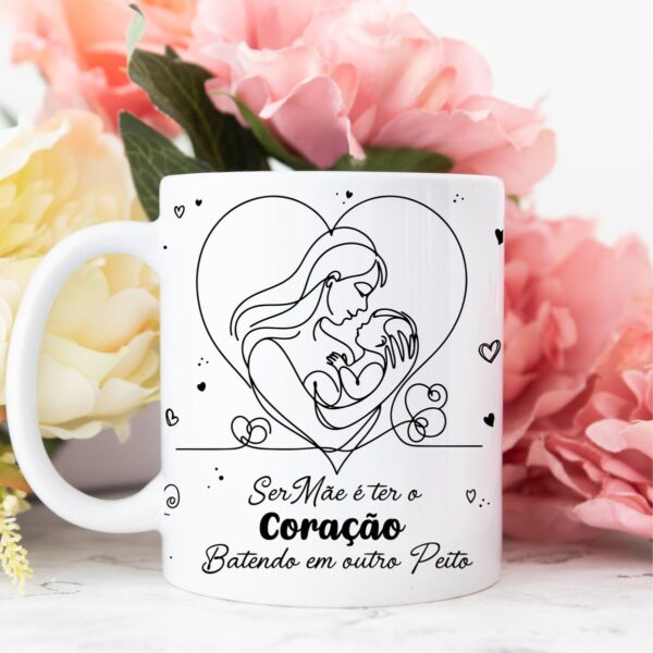Artes Canecas Mãe em Linhas - Png - Imagem 2