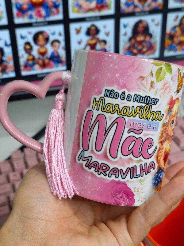 Artes Canecas Mãe Maravilha - Png - Imagem 4