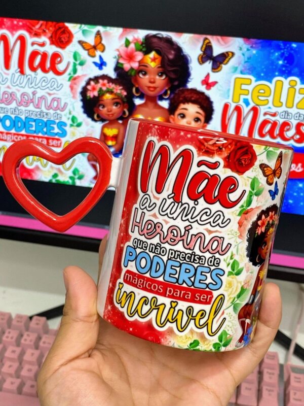 Artes Canecas Mãe Maravilha - Png - Imagem 5
