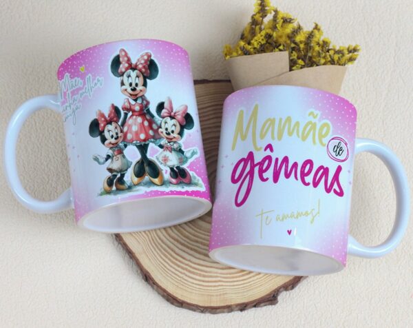 Artes Canecas Margarida e Minnie Mães - Png - Imagem 4