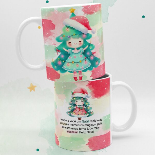 Artes Canecas Natal Aquarelado - Png - Imagem 4