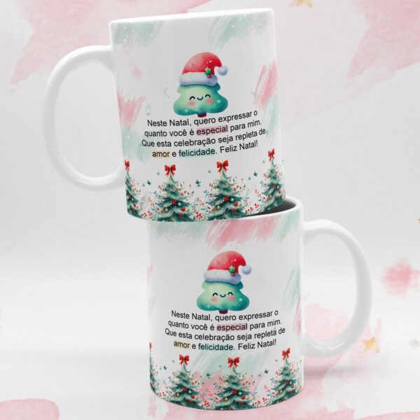 Artes Canecas Natal Aquarelado - Png - Imagem 2