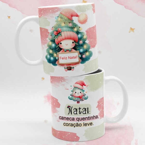 Artes Canecas Natal Aquarelado - Png - Imagem 3