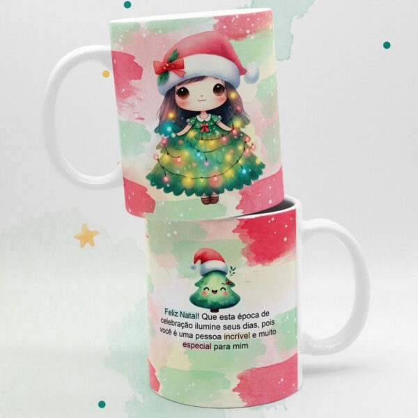 Artes Canecas Natal Aquarelado - Png - Imagem 5