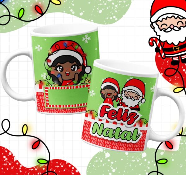 Artes Canecas Natal Infantil - Arquivo Digital - Imagem 4
