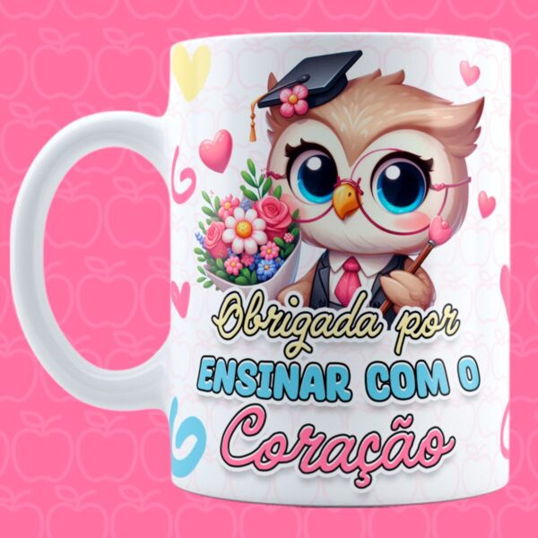 Artes Canecas Professores Corujinhas - Imagem 3
