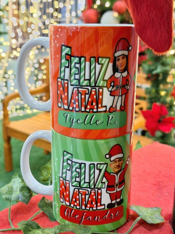 Artes Canecas Rostos Divertidos Natal 2024 - Png - Imagem 5