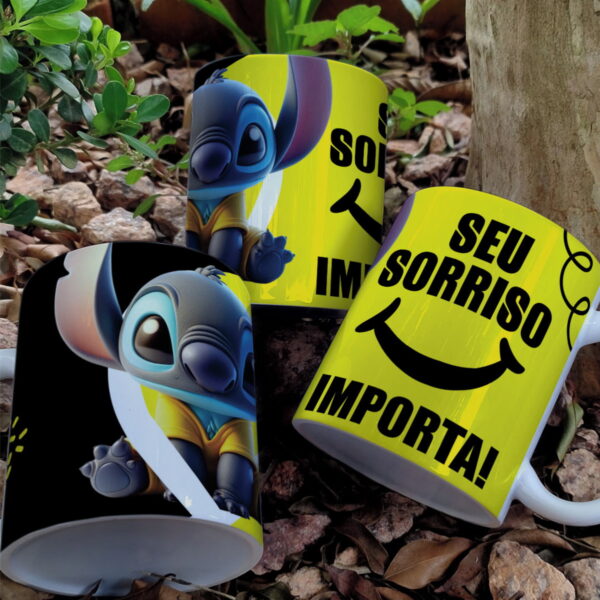 Artes Canecas Setembro Amarelo Stitch - Imagem 2