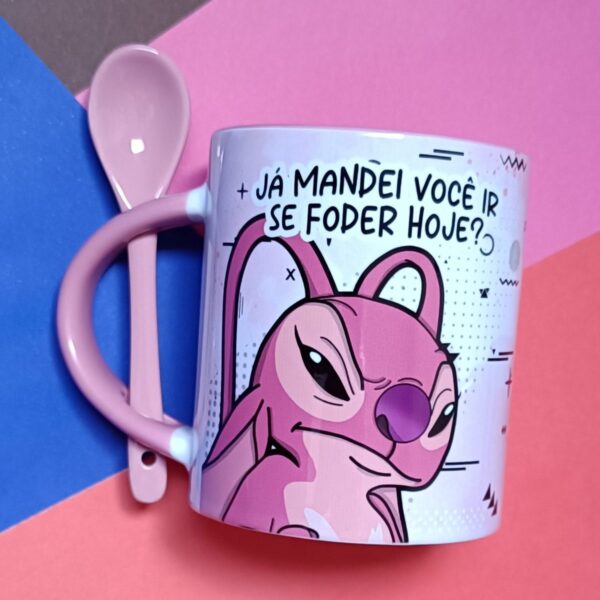 Artes Canecas Stitch Cansado - Png - Imagem 2