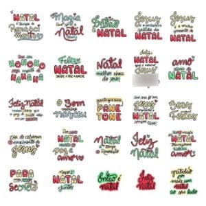 Artes De Natal Arquivos Digitais P/ Personalizados Natalino