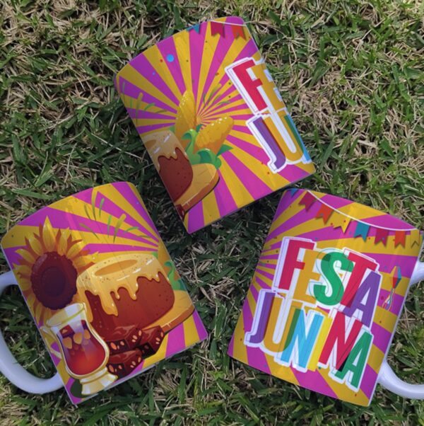 Artes Digitais Canecas Festa Junina - Png e Corel