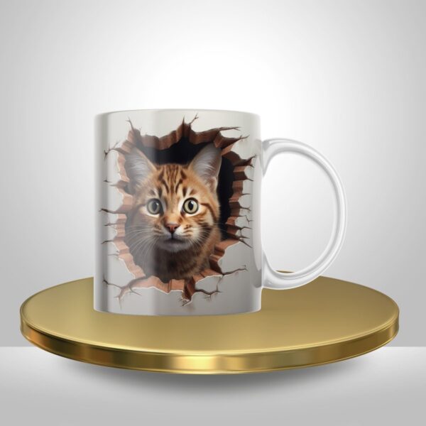 Artes Digitais Canecas Gatinhos 3d em Png - Imagem 3