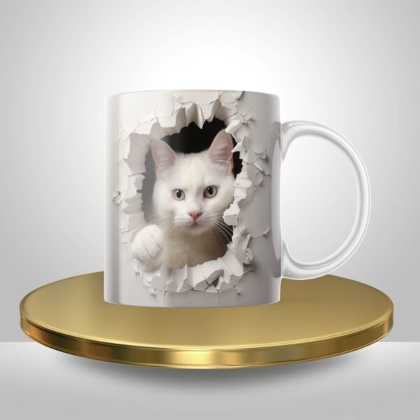 Artes Digitais Canecas Gatinhos 3d em Png - Imagem 4
