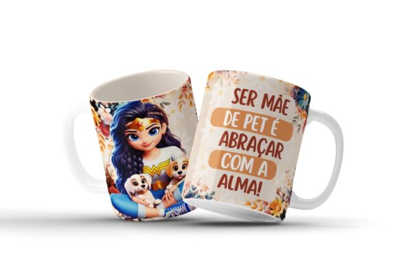 Artes Digitais Canecas Mães Maravilha - Png - Imagem 4
