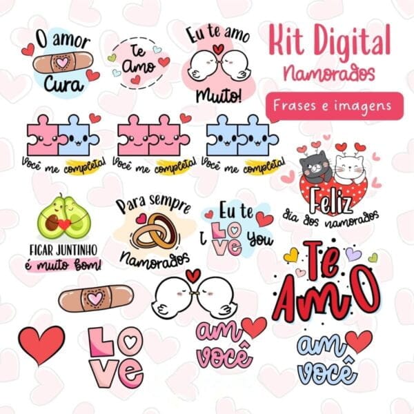 Artes Digitais Dia Dos Namorados Sublimação Papelaria Cards