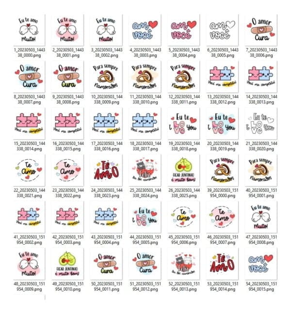 Artes Digitais Dia Dos Namorados Sublimação Papelaria Cards