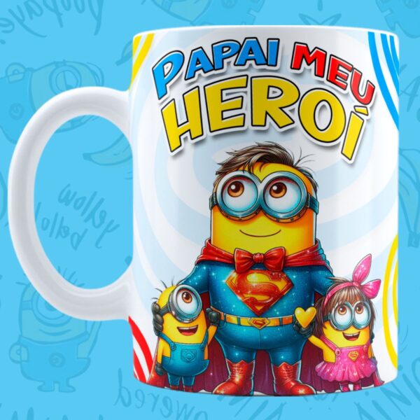 Artes Digitais Sublimação Minions Dia dos Pais - Png - Imagem 4