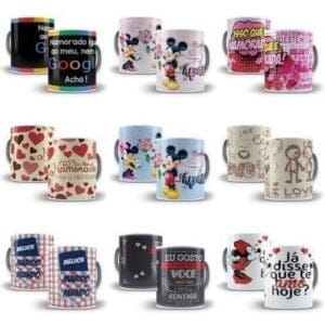Artes Para Caneca Dia Dos Namorados 1.0 Editável Em Corel