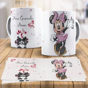 Artes para Canecas Disney, Românticas e Personalizáveis