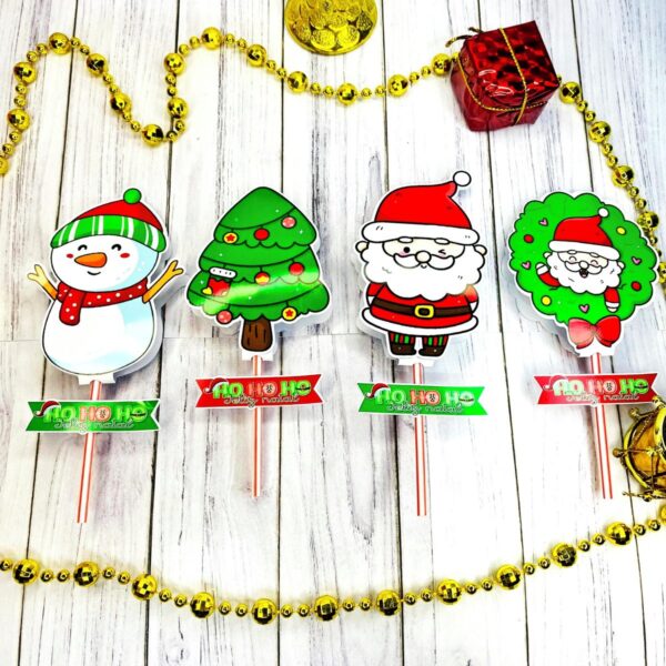 Artes para Pirulito Natal - Arquivo Digital