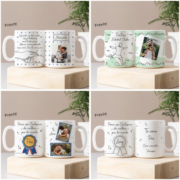Artes Sublimação Dia dos Pais em Linha Caneca Azulejo Camisa