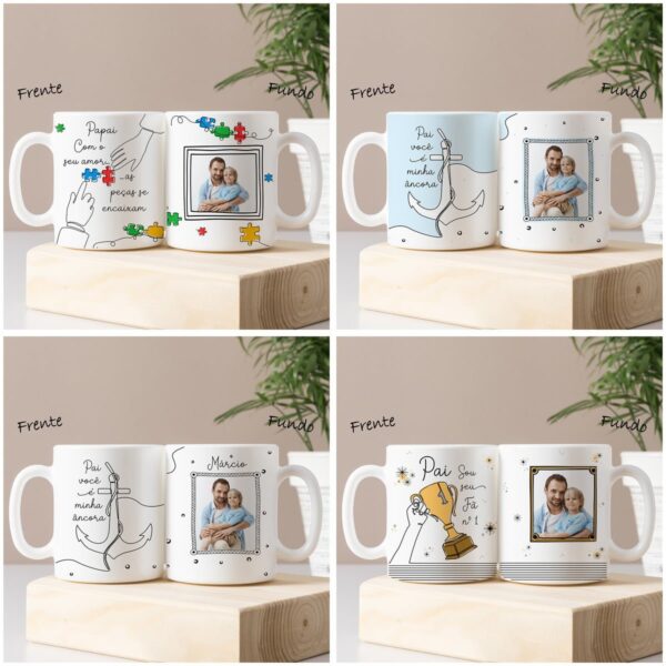 Artes Sublimação Dia dos Pais em Linha Caneca Azulejo Camisa