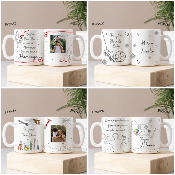 Artes Sublimação Dia dos Pais em Linha Caneca Azulejo Camisa