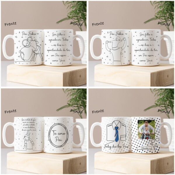 Artes Sublimação Dia dos Pais em Linha Caneca Azulejo Camisa