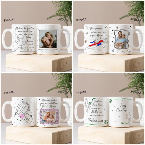 Artes Sublimação Dia dos Pais em Linha Caneca Azulejo Camisa