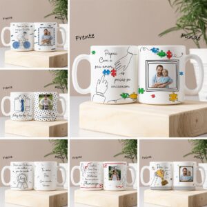 Artes Sublimação Dia dos Pais em Linha Caneca Azulejo Camisa