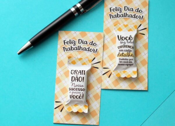 Balinhas e Card Dia do Trabalhador - Arquivo Digital - Imagem 3