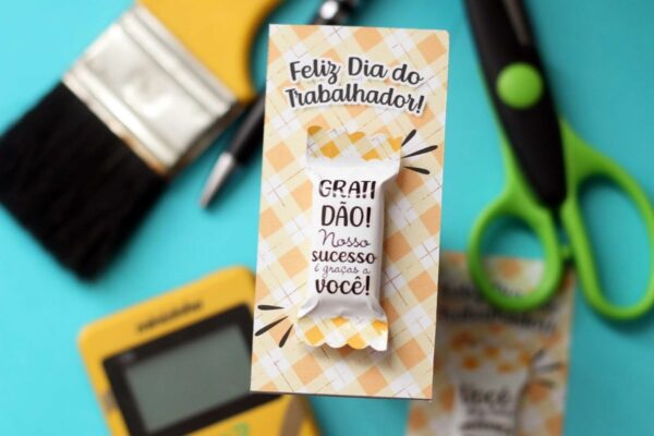 Balinhas e Card Dia do Trabalhador - Arquivo Digital - Imagem 2