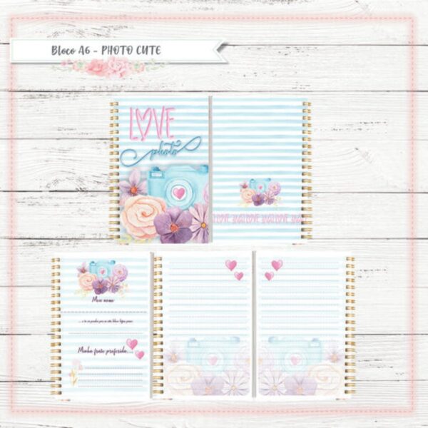 Bloco A6 Photo Cute