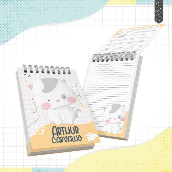 Bloquinho A6 Gatinho - Arquivo Digital