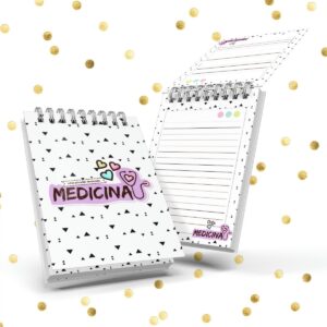 bloquinho a6 medicina arquivo digital papelaria personalizada