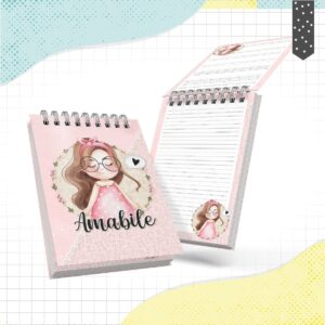 bloquinho a6 menina morena arquivo digital papel e scrapbook 3