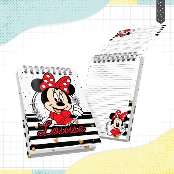 Bloquinho A6 Minnie - Arquivo Digital