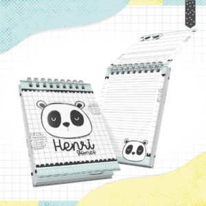 bloquinho a6 panda menino arquivo digital bloco