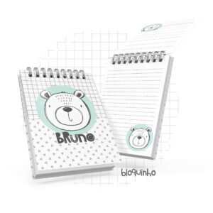 bloquinho a6 urso escandinavo arquivo digital informacoes