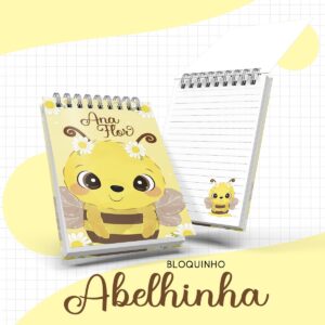 bloquinho abelhinha arquivo digital anotacoes