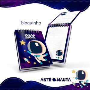 bloquinho anotacoes astronauta arquivo digital informacoes