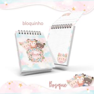bloquinho anotacoes bosque menina arquivo digital registro