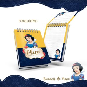 bloquinho anotacoes branca de neve arquivo digital miolo digital