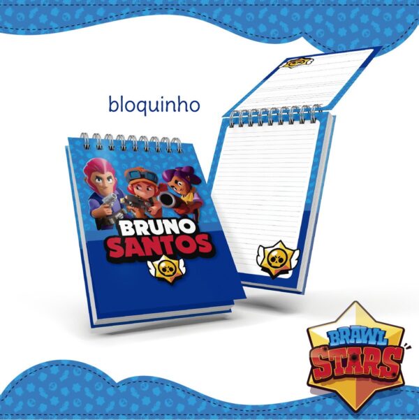 Bloquinho Anotações Brawl Stars - Arquivo Digital