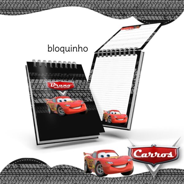 Bloquinho Anotações Carros - Arquivo Digital