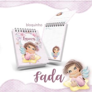 bloquinho anotacoes fada arquivo digital papelaria