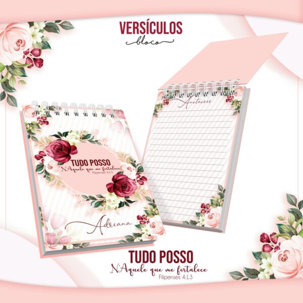 Bloquinho Anotações Versículos - Arquivo Digital