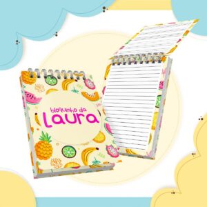 bloquinho de anotacoes frutinhas menina arquivo digital papelaria