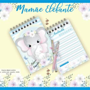 bloquinho mamae elefante arquivo digital personalizacao 2
